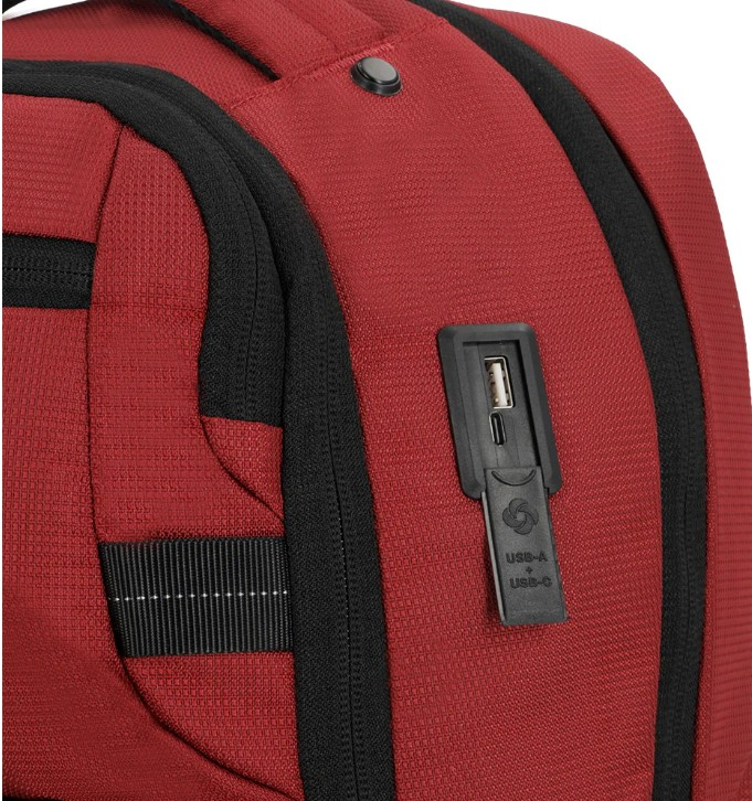 Samsonite - Mochila para laptop 17" Reformation Meriton roja
