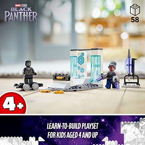 Amazon: Kit de construcción Lego Marvel Black Panther Laboratorio de Shuri (58 Piezas)