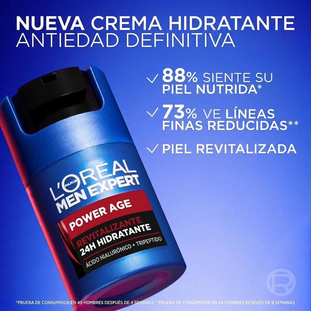 AMAZON: L'Oréal Paris Men Expert Stop Arrugas Crema Antiedad Hidratante 50 ml (Planea y Ahorra)