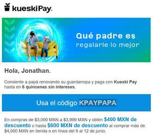 KueskiPay: Hasta $600 de descuento para el regalo de papá