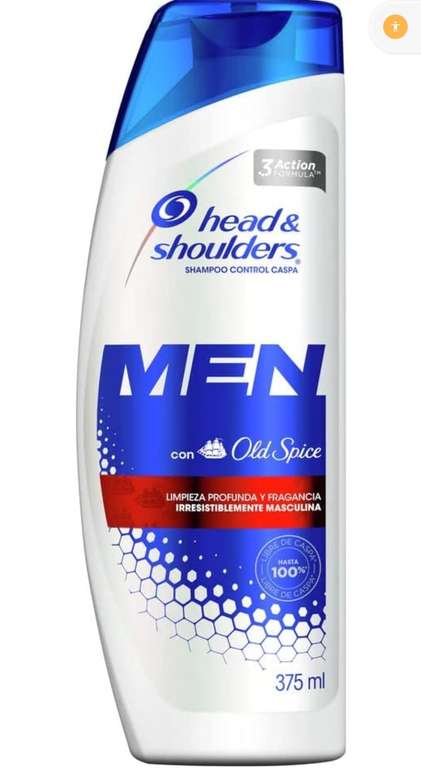 Amazon: Head & Shoulders – Shampoo para Hombre Old Spice, Limpieza Profunda, Shampoo para caspa, 375 ml