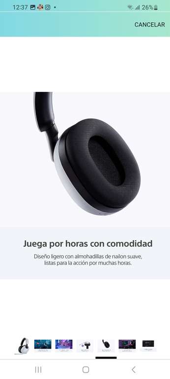 Amazon: Headset Sony - INZONE H7 Auriculares para Inalámbricos PlayStation y Pc