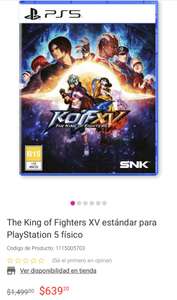 Liverpool: The King of Fighters XV estándar para PlayStation 5 físico
