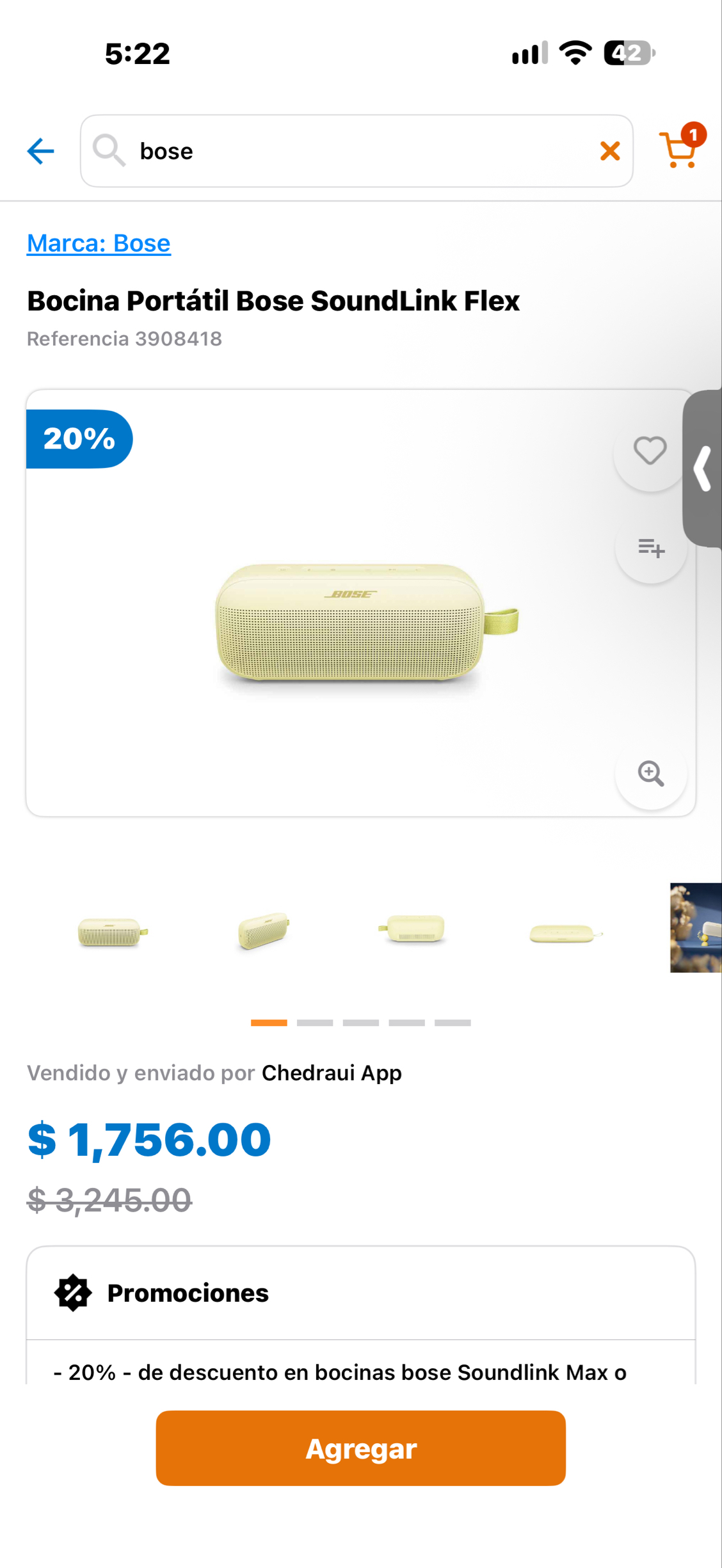 CHEDRAUI: Bose flex 2