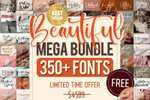 CreativeFabrica | Beautiful Fonts Mega Bundle