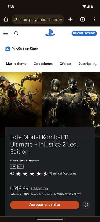 PlayStation: Bundle Mortal Kombat 11 ultimate + Injustice 2 Legendary edition
