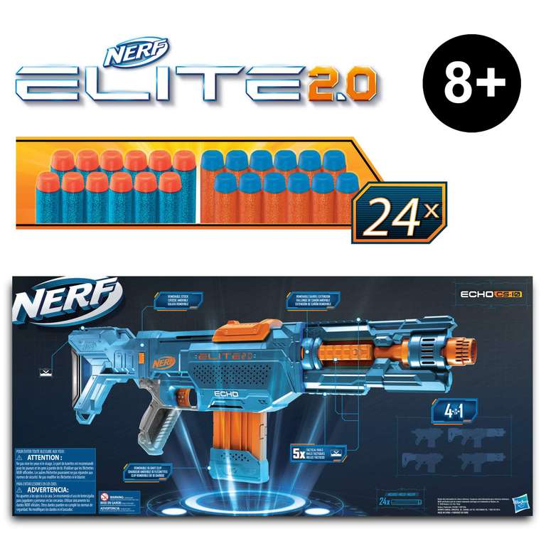 Amazon: NERF Elite 2.0 Echo CS-10 lanzador con 24 dardos a $379 ...