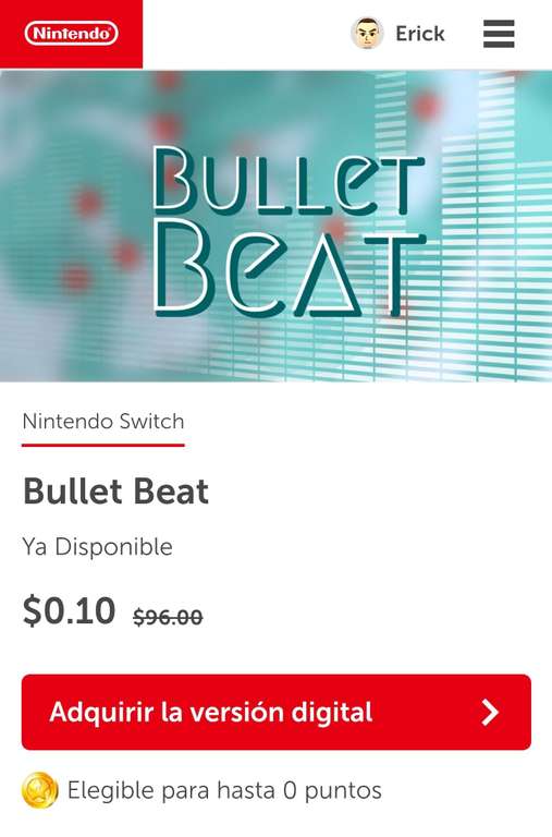 Bullet Beat - Nintendo eShop México