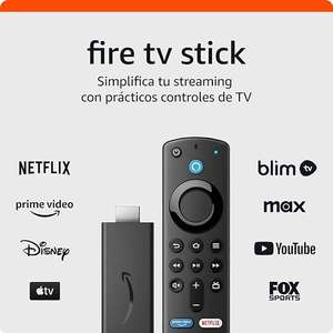 Amazon: Fire TV Stick con control remoto por voz Alexa (incluye control de TV), Dispositivo de streaming HD, edición 2021