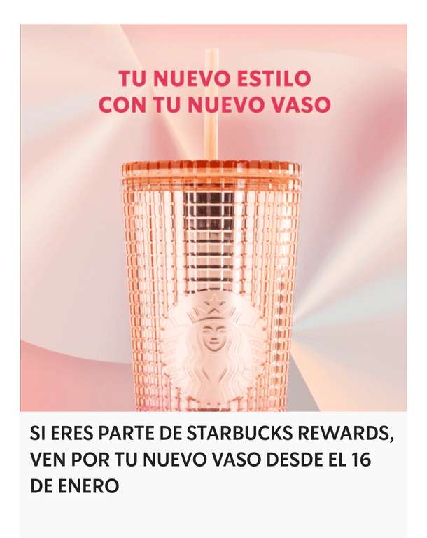 Starbucks Rewards - Early Access Cold cup Pink Gradient