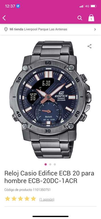 Liverpool: Reloj Edifice ECB 20 - promodescuentos.com