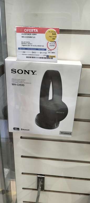 Coppel Audífonos Sony WH-CH510 Bluetooth