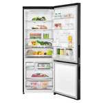Elektra: Refrigerador Inteligente LG 17 pies, Congelador Inferior - Negro Mate con Despachador de Agua | SMART INVERTER (GB45SPT)
