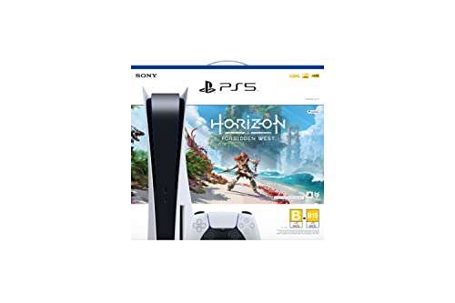 Amazon: Consola PS5 + Horizon Forbidden West (Pack) - Standard + Horizon Edition + Control (AMEX))