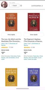 Amazon: Las Cronicas de Narnia. Gratis los 7 libros, versión Kindle. (Edición en Inglés)