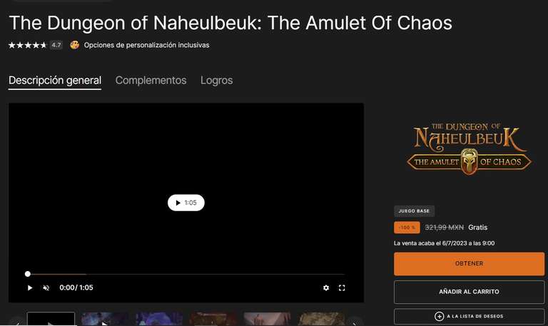 Epic Games: The Dungeon of Naheulbeuk: The Amulet Of Chaos | Gratis hasta 6 de Julio