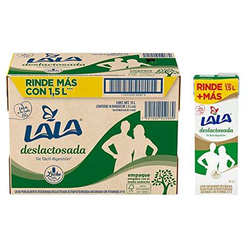 Amazon: Leche lala deslactosada 1.5 litros