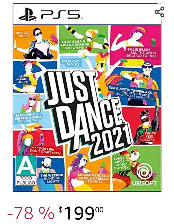 Amazon: Just dance 2021 para PS5