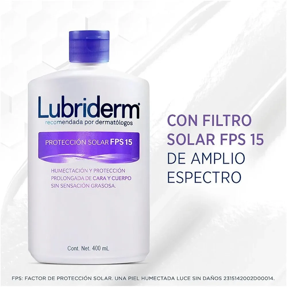 Amazon: LUBRIDERM Crema Corporal Proteccion Solar Fps 15 400 ml