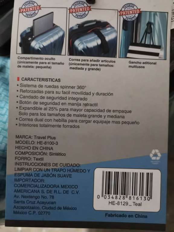 Walmart: Maleta HE-8100 Series (promonovela) | CDMX
