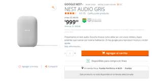 Home Depot: Google Nest Audio Gris y Negro