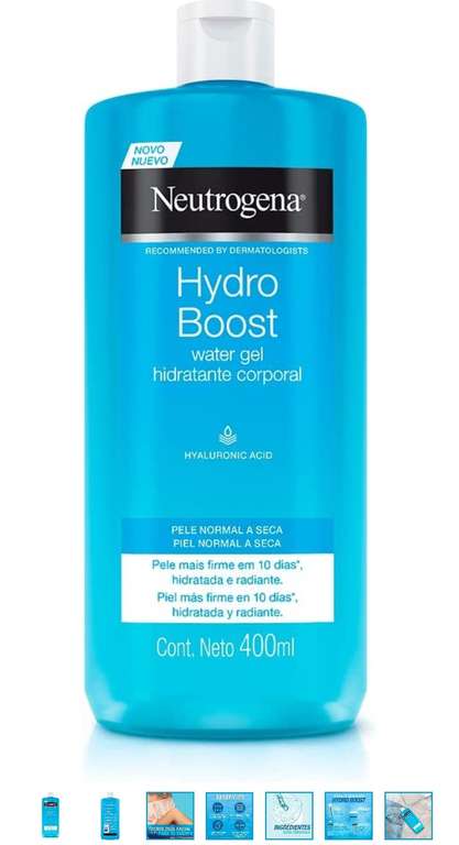 Amazon: Crema corporal en gel Neutrogena Amazon: Hydro Boost Ácido Hialurónico 400 ml