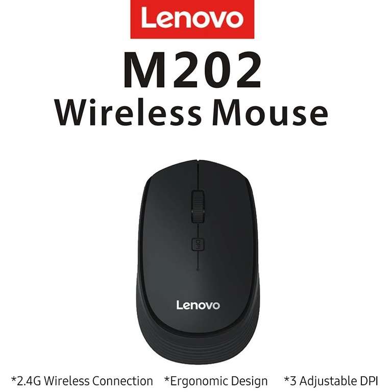 Linio: Lenovo M202 Mouse Inalámbrico 3 DPI Ajustables