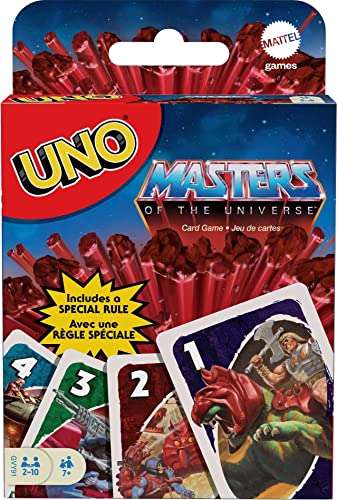 AMAZON: UNO Masters of The Universe, Juego de Mesa Familiar de 2 a 10 Jugadores
