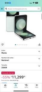 Amazon: Samsung Z Flip 5 Crema Nacional (9604 con BBVA a 12 meses)