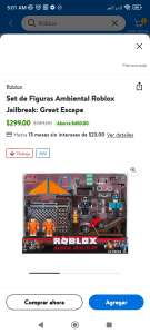 Walmart: Set de Figuras Ambiental Roblox Jailbreak: Great Escape