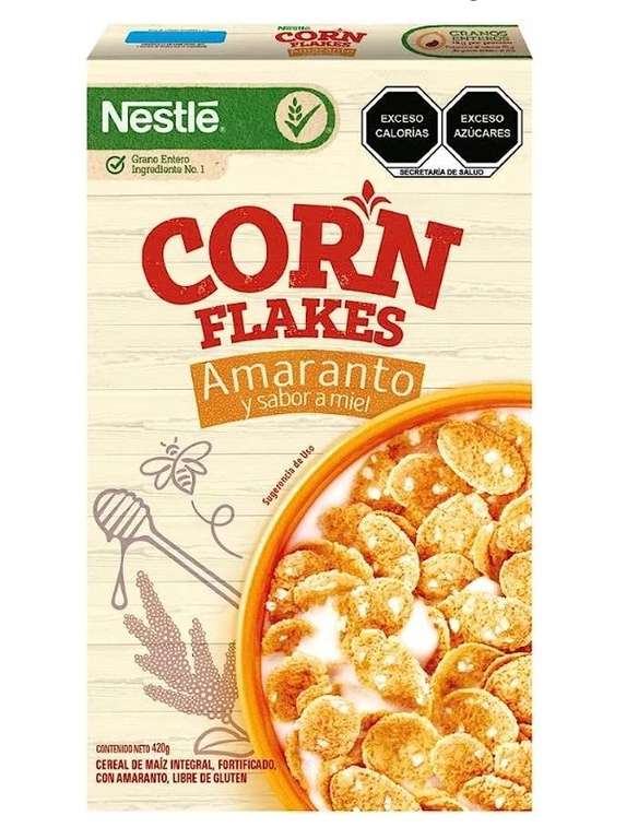 Amazon: Cereal Nestlé Corn Flakes Amaranto y Miel 420g | envío gratis con Prime