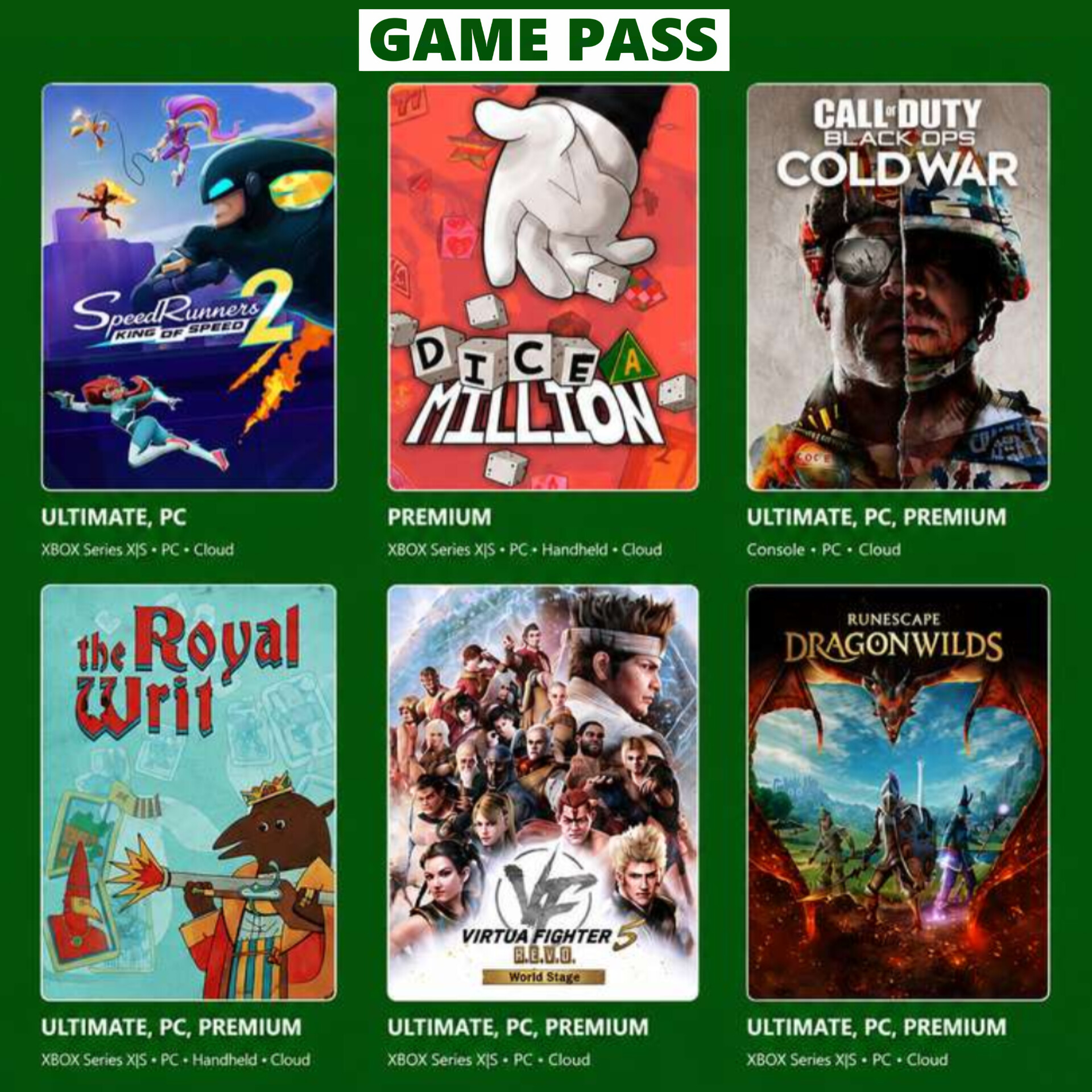 PC/XBOX Game Pass de septiembre pt.1: Call of Duty: Black Ops Cold War, Virtua Fighter 5 R.E.V.O. World Stage, RuneScape Dragonwilds y Más