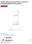 Elektra: Refrigerador Samsung 14 Pies Top Mount RT38A5000WW/EM Snow White con PayPal y HSBC