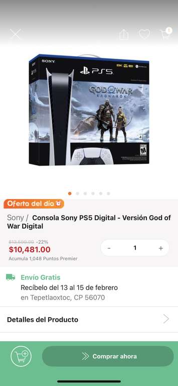 Linio: Consola Sony PS5 Digital - Versión God of War Digital