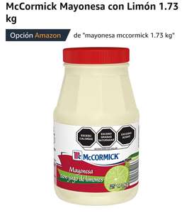 Amazon: McCormick Mayonesa con Limón 1.73 kg | Planea y Ahorra, envío gratis con Prime