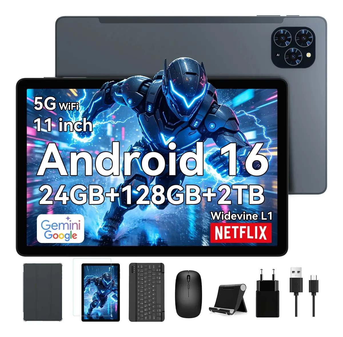 Mercado Libre: Tablet TABWEE T90 Android 16 11 Pulgadas FHD+ 24GB RAM 128GB WiFi Dual Band 2.4G/5G
