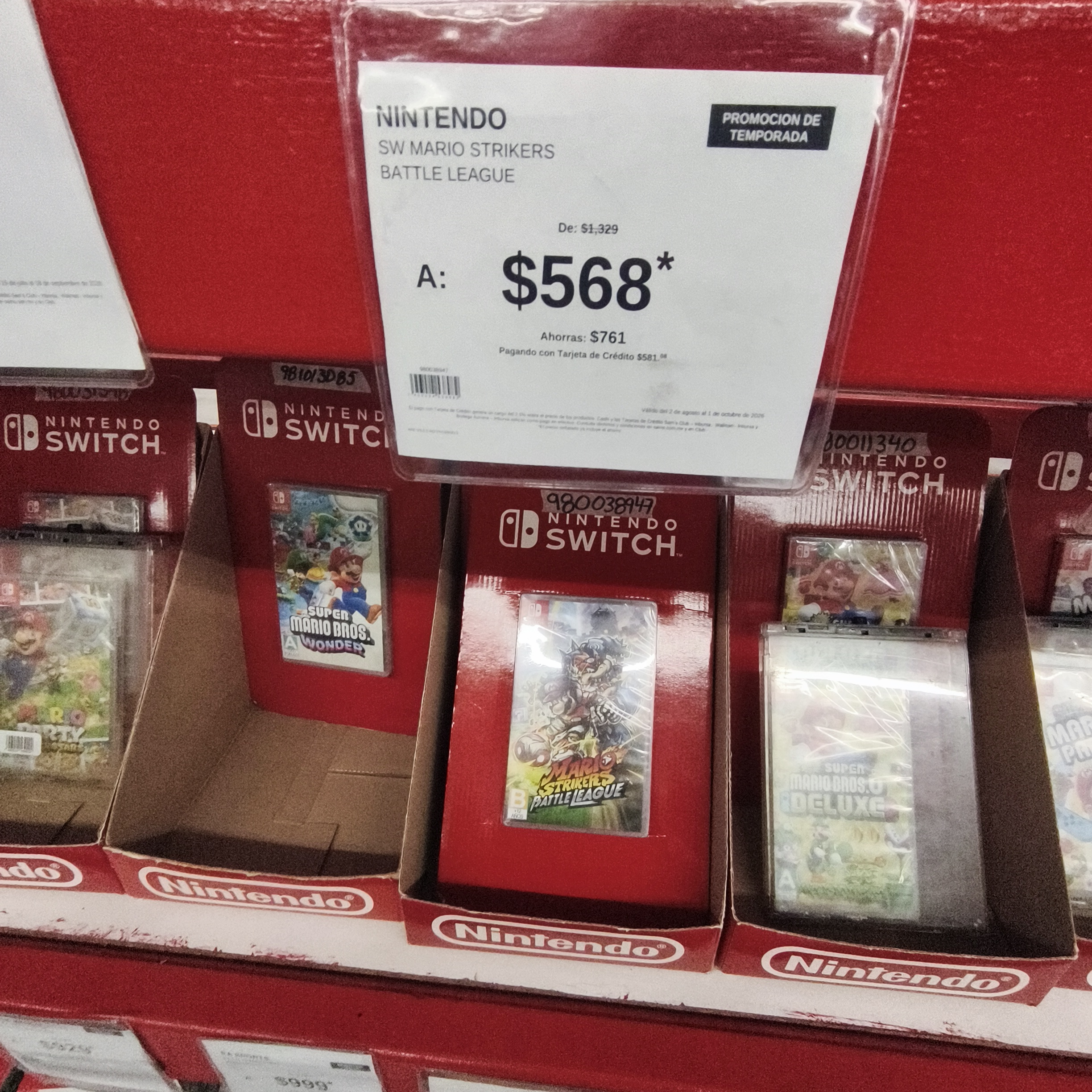 Mario Strikers battle league para Nintendo Switch en Sam's Club