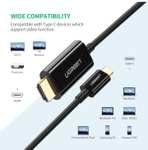 Amazon: UGREEN Cable USB C a HDMI 4 K,Tipo C a HDMI, Adaptador de Cable Thunderbolt 3