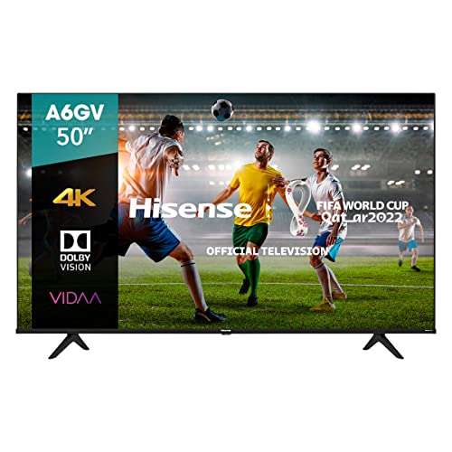 Amazon Hisense Pantalla 50" 4K Smart TV UHD 50A6GV Hisense Pantalla 50" 4K Smart TV UHD 50A6GV VIDAA (2022) ￼ ￼ ￼