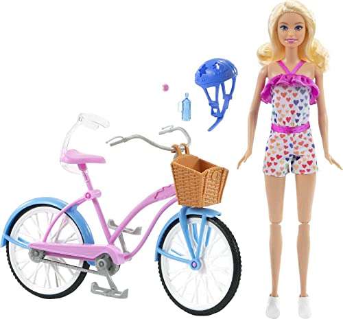 Amazon: Muñeca Barbie Paseo en Bicicleta.
