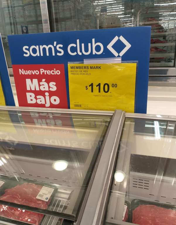 Sams Club: Bistec de Res.