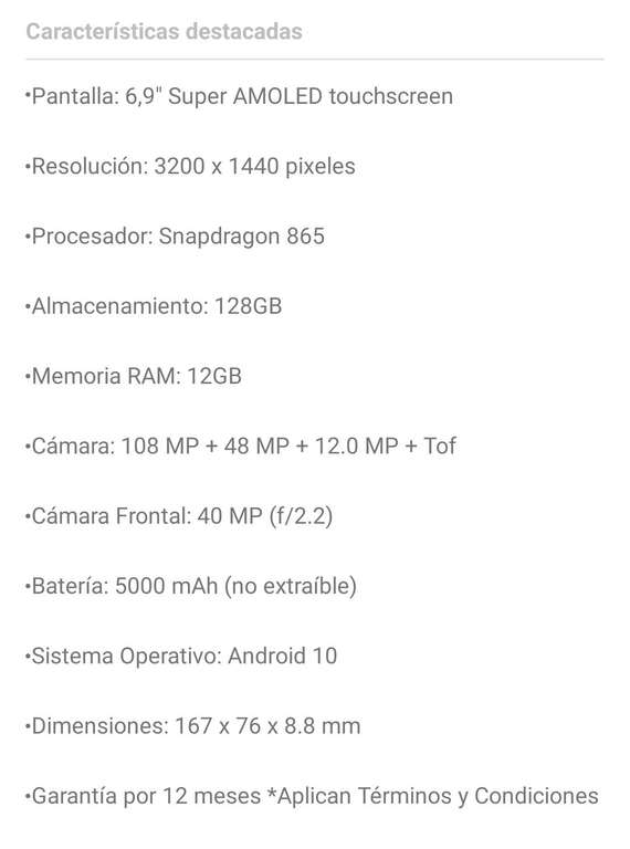 Linio Samsung Galaxy S20 ultra 128 gb Gris