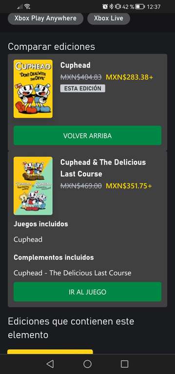 Xbox - Cuphead xbox en oferta