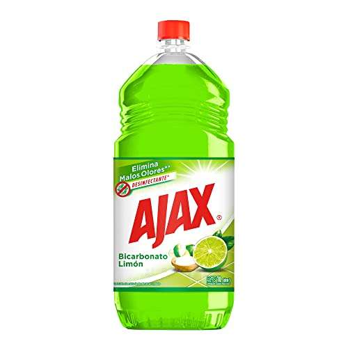 Amazon: Ajax Limpiador Líquido Multiusos Bicarbonato, Elimina el 99.99% de bacterias*, Elimina malos olores**