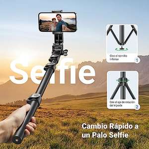 Amazon: Tripode/Selfie Stick, marca Ugreen, Aluminio, Control Remoto, compatible con Action cams, DSLR, Celulares, etc