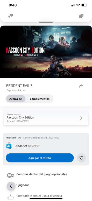 PlayStation: Resident Evil 2 + Resident Evil 3 PS