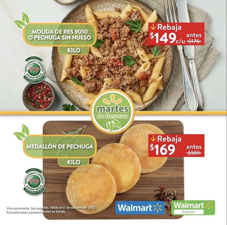 Walmart: Martes de Frescura 17 Octubre: Piña Miel $16.90 kg • Manzana Red ó Jazz $29.90 kg • Aguacate Hass $34.90 kg