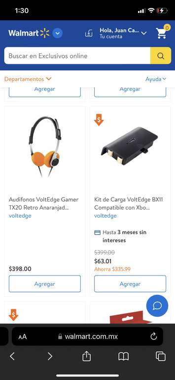 Walmart: Productos VoltEdge a menos de 160 pesos