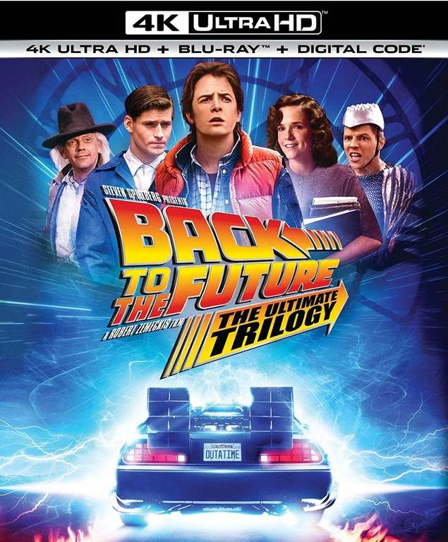 Amazon: Back to the Future: The Ultimate Trilogy [4K Ultra HD] [Blu-ray] con libro conmemorativo
