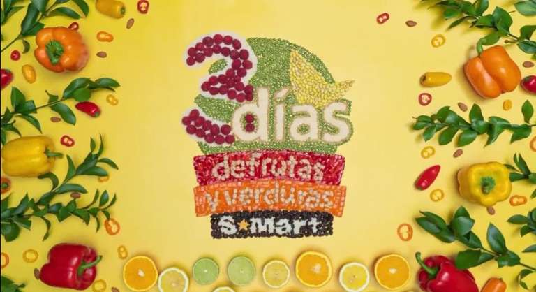 S-Mart: 3 Días de Frutas y Verduras del Martes 26 al Jueves 28 de Abril